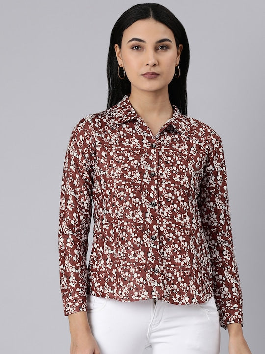 Women Regular Fit Printed Casual Shirt