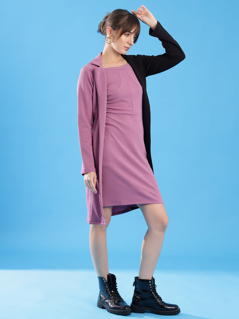 Women Party Blazer with Bodycon Dress