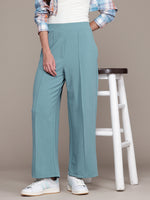 Load image into Gallery viewer, High-Waisted Wide-Leg Office wear Trousers
