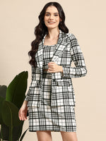 Load image into Gallery viewer, Westhood Checkered Blazer And Skirt Formal Co-ord Set
