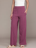 Load image into Gallery viewer, High-Waisted Wide-Leg Office wear Trousers
