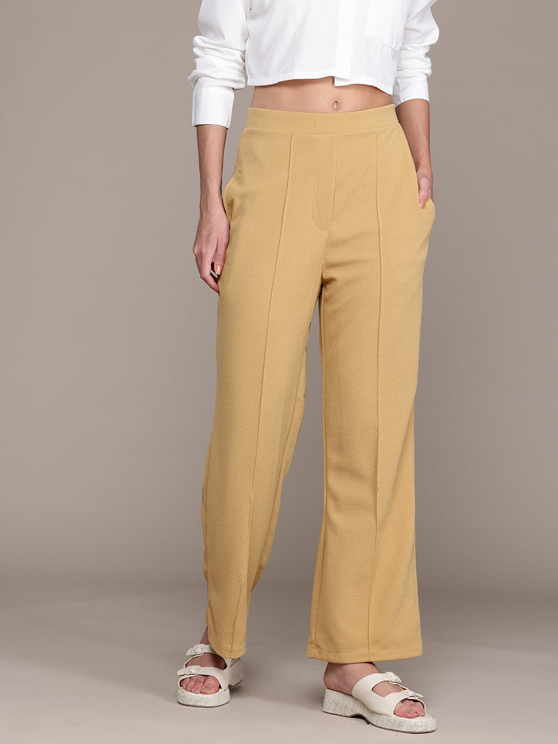 High-Waisted Wide-Leg Office wear Trousers