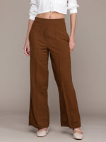 Load image into Gallery viewer, High-Waisted Wide-Leg Office wear Trousers
