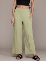 Load image into Gallery viewer, High-Waisted Wide-Leg Office wear Trousers
