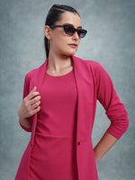 Load image into Gallery viewer, Women Bodycon Dress with Blazer Co ord set
