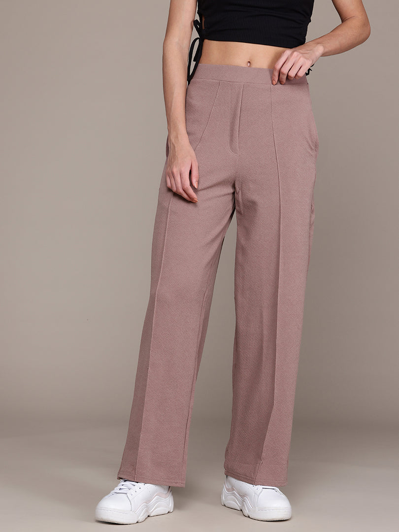 High-Waisted Wide-Leg Office wear Trousers
