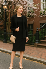 Load image into Gallery viewer, Women Bodycon Dress with Blazer Co ord set
