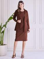 Load image into Gallery viewer, Women Bodycon Dress with Blazer Co ord set
