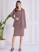 Load image into Gallery viewer, Women Bodycon Dress with Blazer Co ord set
