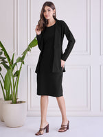 Load image into Gallery viewer, Women Bodycon Dress with Blazer Co ord set
