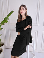 Load image into Gallery viewer, Women Bodycon Dress with Blazer Co ord set
