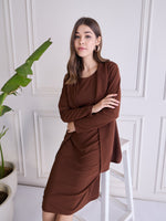 Load image into Gallery viewer, Women Bodycon Dress with Blazer Co ord set

