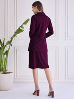 Load image into Gallery viewer, Women Bodycon Dress with Blazer Co ord set
