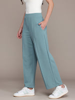 Load image into Gallery viewer, High-Waisted Wide-Leg Office wear Trousers
