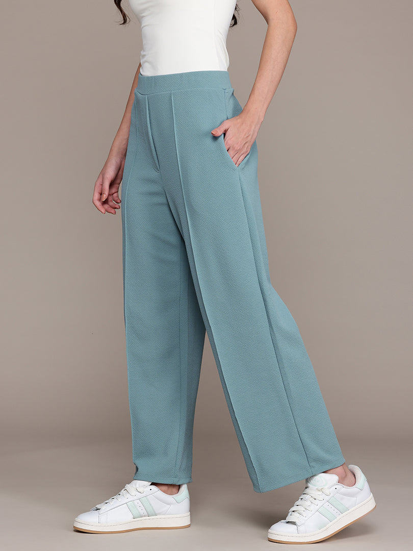 High-Waisted Wide-Leg Office wear Trousers