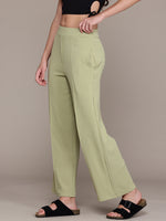 Load image into Gallery viewer, High-Waisted Wide-Leg Office wear Trousers
