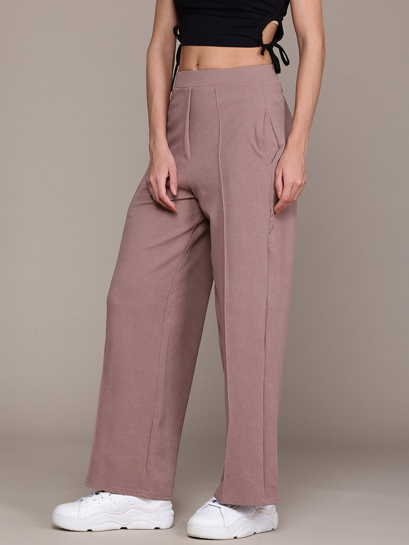 High-Waisted Wide-Leg Office wear Trousers