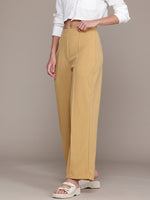 Load image into Gallery viewer, High-Waisted Wide-Leg Office wear Trousers
