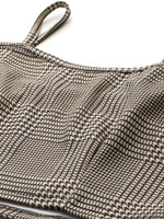 Load image into Gallery viewer, Westhood Formal Check Printed Blazer with Skirt &amp; Cami Top
