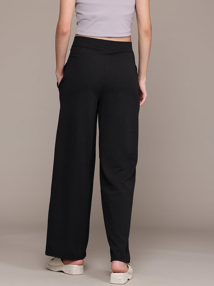 High-Waisted Wide-Leg Office wear Trousers