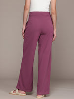 Load image into Gallery viewer, High-Waisted Wide-Leg Office wear Trousers
