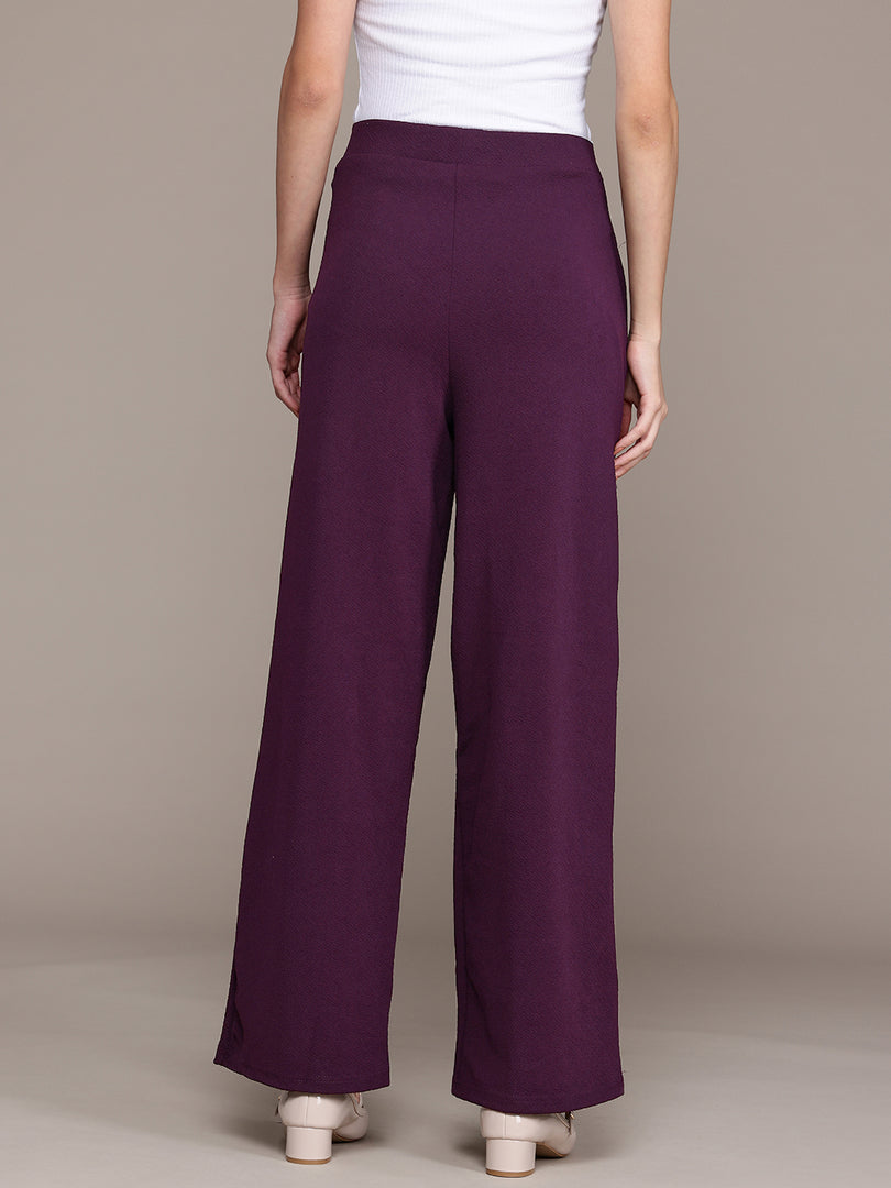 High-Waisted Wide-Leg Office wear Trousers