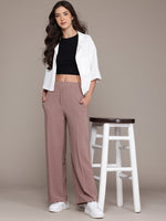 Load image into Gallery viewer, High-Waisted Wide-Leg Office wear Trousers
