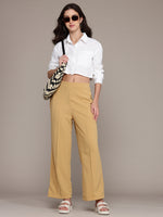 Load image into Gallery viewer, High-Waisted Wide-Leg Office wear Trousers
