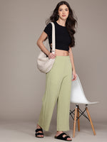 Load image into Gallery viewer, High-Waisted Wide-Leg Office wear Trousers
