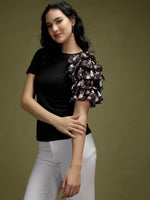 Load image into Gallery viewer, Women&#39;s Ruffle Layered Sleeve Top
