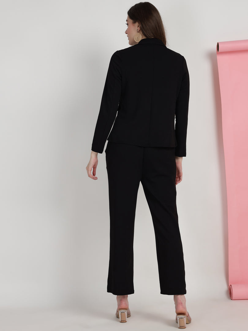 Boss Babe Co-ord Set in Dusty Mauve – Blazer + Crop Top + Trousers | Workwear Ready