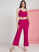 Load image into Gallery viewer, Boss Babe Co-ord Set in Dusty Mauve – Blazer + Crop Top + Trousers | Workwear Ready
