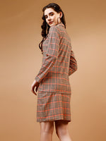 Load image into Gallery viewer, Heritage Warm Check Blazer &amp; Skirt Co-ord Set
