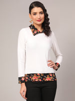 Load image into Gallery viewer, Full Sleeve Collared Stylish T-Shirt for Women
