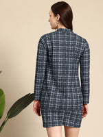 Load image into Gallery viewer, Westhood Checkered Blazer And Skirt Party Co-ord Set
