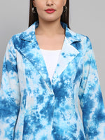 Load image into Gallery viewer, Cobalt Blue Tie &amp; Dye Printed Co-ord Set
