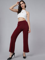 Load image into Gallery viewer, Women High Rise Bootcut Trouser Pants
