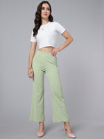 Load image into Gallery viewer, Women High Rise Bootcut Trouser Pants
