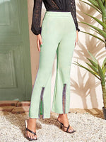 Load image into Gallery viewer, Women Front Slit Flare Party Trouser
