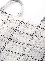 Load image into Gallery viewer, Westhood Checkered Blazer And Skirt Party White Co-ord Set
