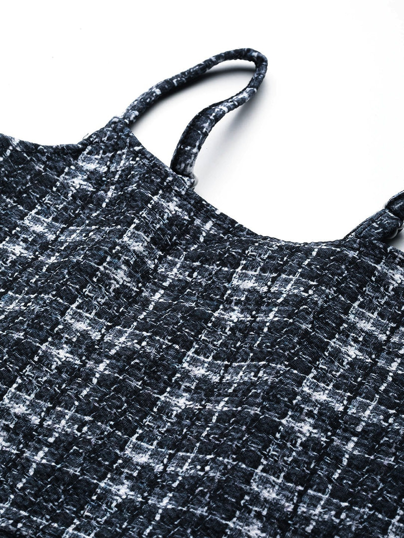 Westhood Checkered Blazer And Skirt Party Co-ord Set