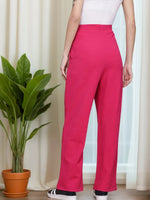 Load image into Gallery viewer, High-Waisted Wide-Leg Office wear Trousers
