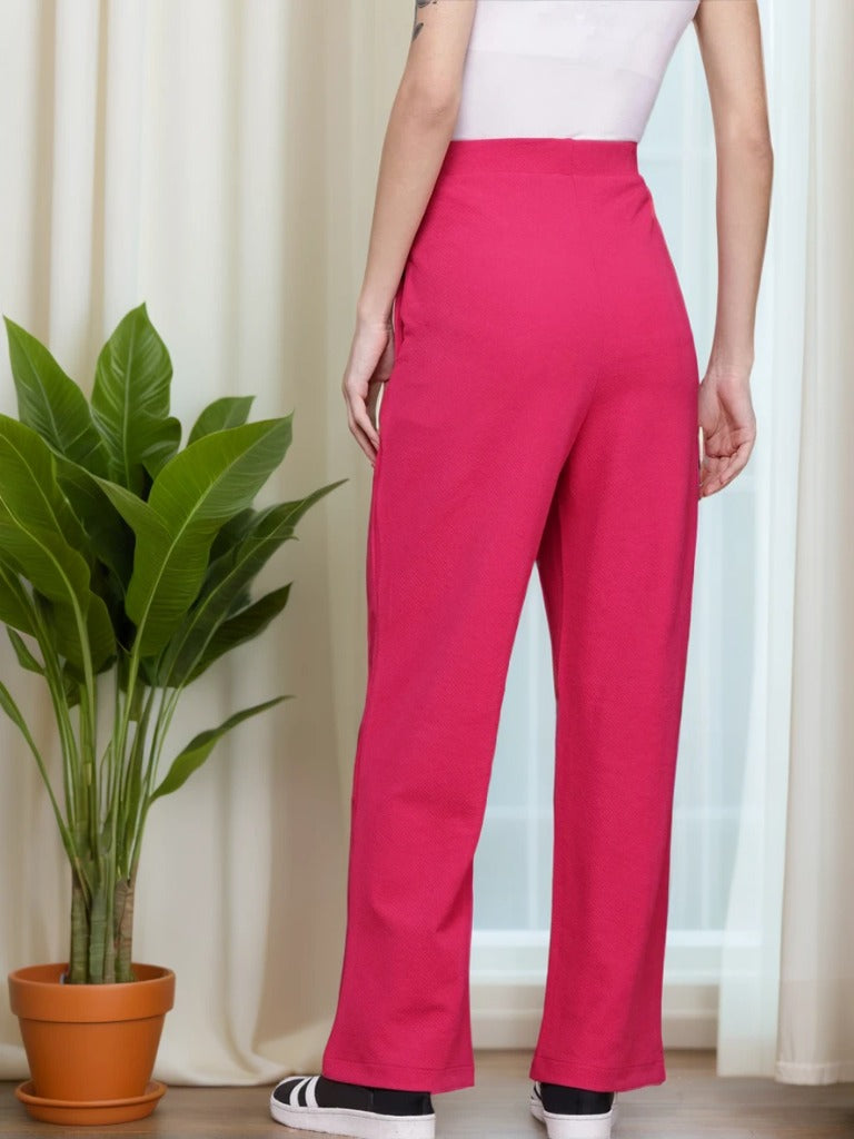 High-Waisted Wide-Leg Office wear Trousers