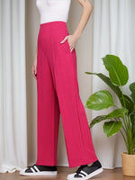Load image into Gallery viewer, High-Waisted Wide-Leg Office wear Trousers
