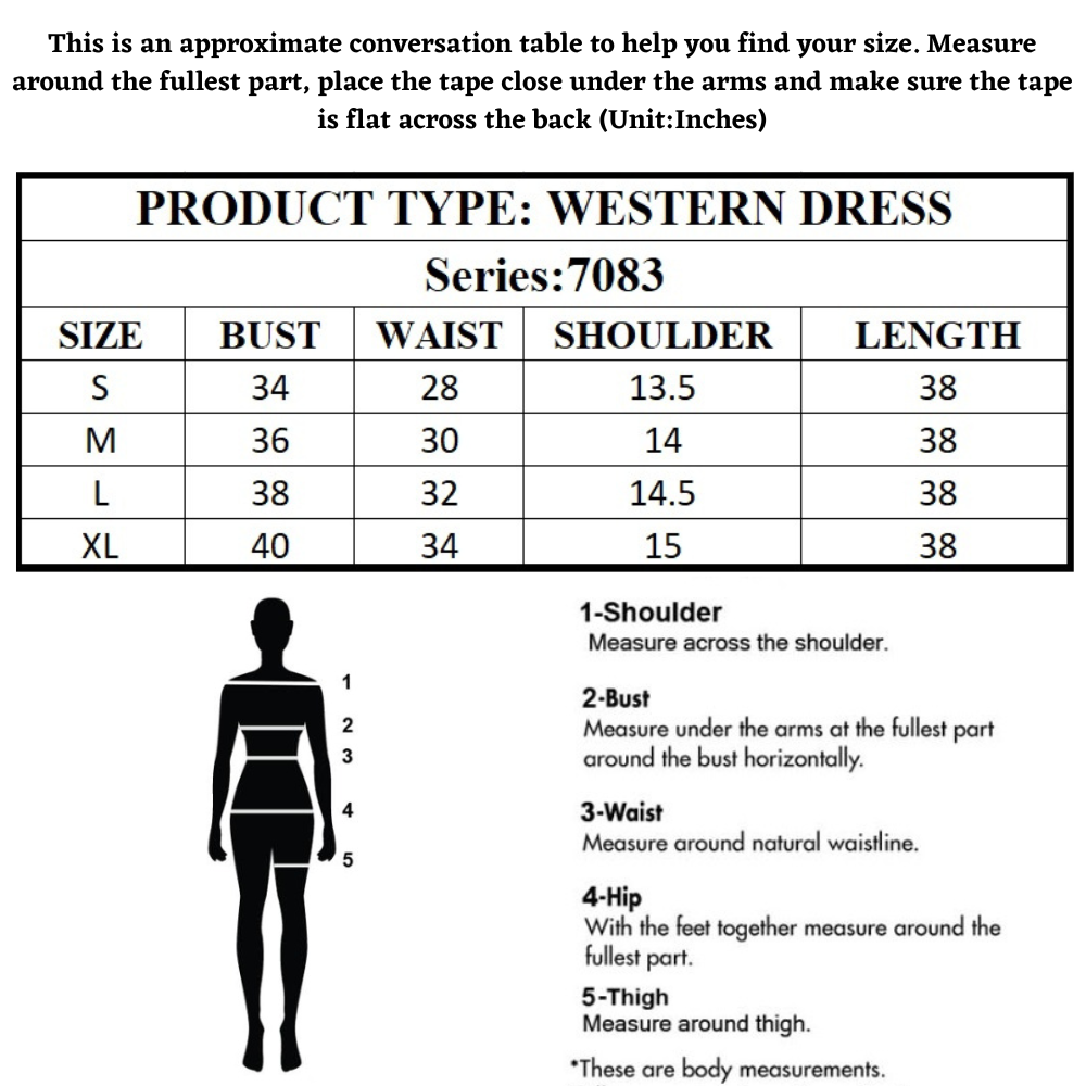 Women Western Midi Dress